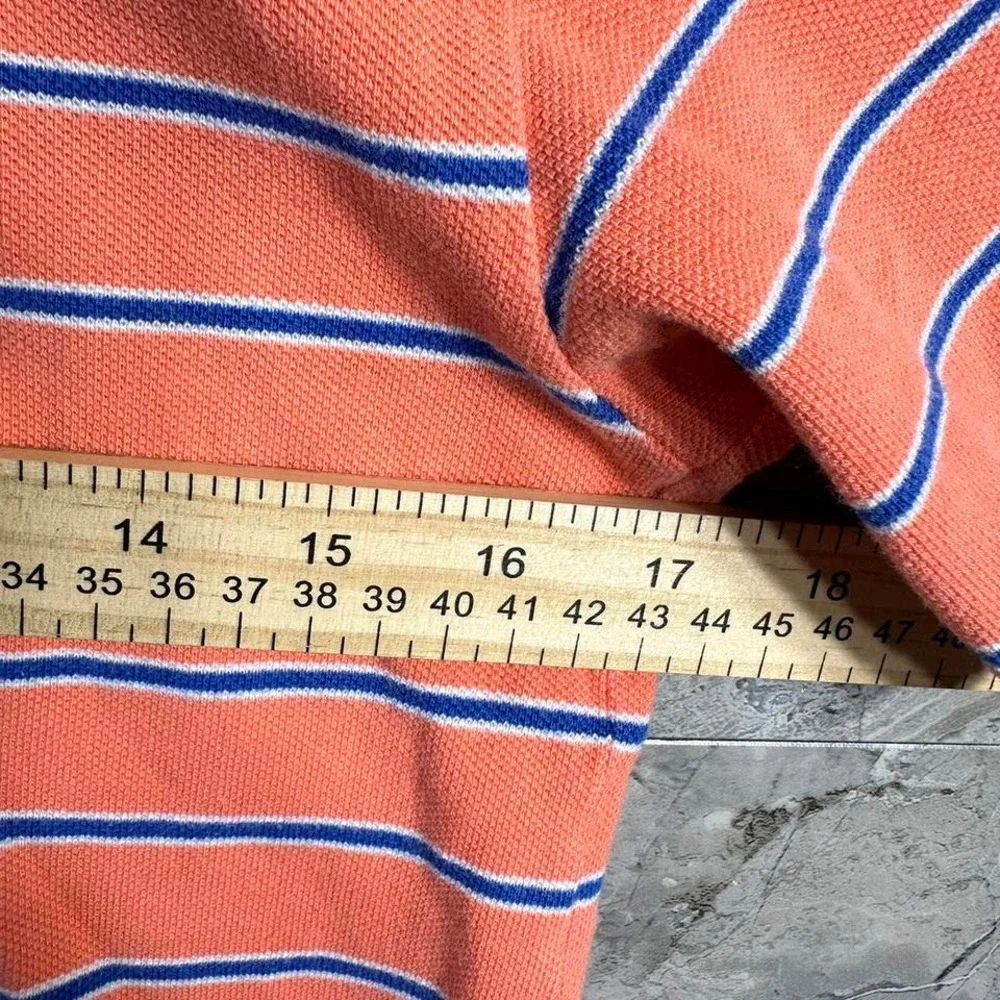 Orange‎ and blue striped Ralph Lauren polo shirt Kids Medium 12 -14